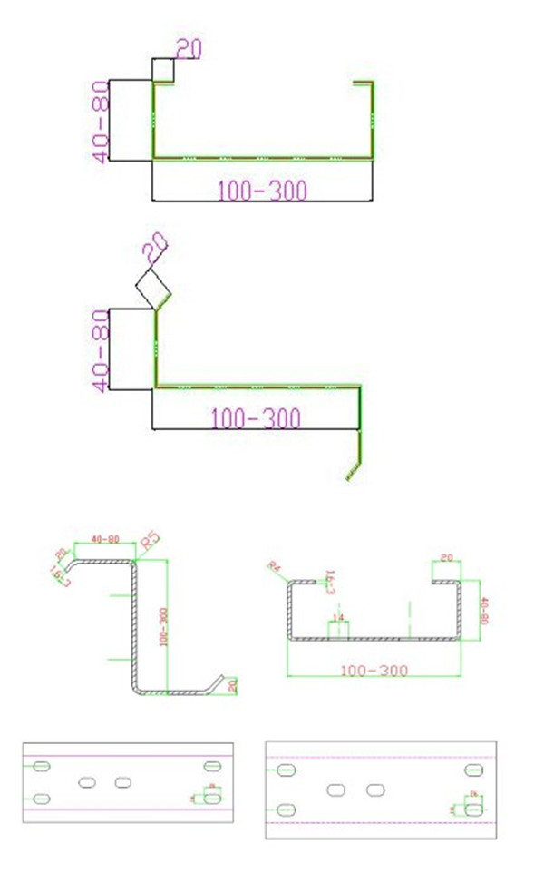 17 rodillos principales fríos/rollo caliente que forma la máquina para el grueso correa de 1,5 - de 3.0m m CZ
